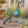 LED Solarleuchte, Pfau, bunt, Höhe 61,5 cm Bild 4