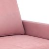 vidaXL 2-tlg. Sofagarnitur mit Kissen Rosa Samt 3201519 Bild 5