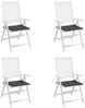 vidaXL Gartenstuhl-Kissen 4 Stk. Anthrazit 50x50x3 cm Oxford-Gewebe 314038 Bild 4