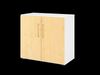 Serie 9' Schrank, Weiß/Ahorn, BxTxH 80 x 42 x 74,8 cm Bild 2