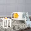 roba Sitzhocker für Kinder im Landhausstil - Wendehocker mit 3 Sitzhöhen - Weiß Bild 3