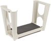 Dmora Ypern-Außenbank, Gartenbank, Werkzeugbank, Mehrzweckbank, 100 % Made in Italy, 58 x 29 x 37 cm, Beige und Braun Bild 4