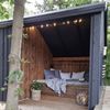 Plus Gartenhaus Multi 3 Module 619 x 238 cm natur mit Doppeltür, offen Bild 4