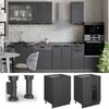 Küchenunterschrank Fame-Line Dunkelgrau 60 cm ohne Arbeitsplatte Vicco Bild 3