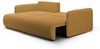 Ecksofa Sofa mit Schlaffunktion CALGARY Stoff Curio Senfgelb Ottomane Links Bild 2