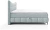 Boxspringbett Schlafzimmerbett CHARLES PREMIUM 160x200cm Stoff Aragon Sky Bild 4