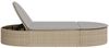 vidaXL Doppel-Sonnenliege mit Auflagen Beige Poly Rattan 368649 Bild 4