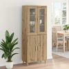 vidaXL Highboard Artisan-Eiche 69,5 x 34 x 180 cm 3415974 Bild 4