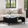 vidaXL Couchtisch Schwarz Eichen-Optik 90 x 60 x 35 cm Holzwerkstoff 875118 Bild 4