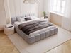GRAINGOLD Cloud Low Bett 180x200, Polsterbett mit Bettkasten und Lattenrost, Velour-Stoff, Grau Bild 3