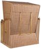 Strandkorb Hanse Strandkorb Strandkorb 2-Sitzer Ostsee Volllieger in Natur Beige Grün, BxTxH: 120x80x160 cm, Ostsee Volllieger, Ostsee 2-Sitzer Modell 2025, Stabiles Wacholder mit handgefertigtem Polyrattangeflecht Bild 4