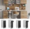 Unterschrank R-Line Schwarz Hochglanz 30 cm mit Schublade, mit Arbeitsplatte Vicco Bild 2