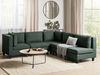 Beliani 'Unstad' Sofa, Grün, Stoff, 72 x 228 x 228 cm, ohne Ottomane, Rechts Bild 3