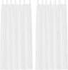 vidaXL Voile-Vorhang mit Vorhängen 2 pcs Weiß 245 x 140 cm Polyester 4108035 Bild 2