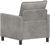 vidaXL Sofa Hellgrau 76 x 81 x 87,5 cm Samt 42028755 Bild 5
