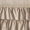 Eurofirany 'CARLI' Ösenvorhang mit Rüschen, Velours, Polyester beige, 140x250 cm Bild 5