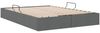 vidaXL Aufbewahrungsbett mit Kopfteil Dunkelgrau 135 x 190 cm Stoff 3370047 Bild 5
