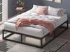 ZINUS Joseph 25 cm Metallrahmenbett | Lattenrost | Holzlattenunterstützung | Stauraum unter dem Bett | 180x200 cm | Schwarz Bild 5