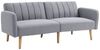 HOMCOM Schlafsofa mit Schlaffunktion, Verstellbare Rückenlehne, Schlafcouch 1 Teile, mit Holzbeine für Wohnzimmer, Gästezimmer, 173 x 75 x 73 cm, Grau Bild 4