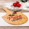 Pizzabrett Schneidbrett Servierplatte Pizza Platte Brett Teller aus Bambus Bild 4