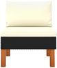 vidaXL Mittelsofas 2 Stk. Poly Rattan und Eukalyptus Massivholz 315765 Bild 4