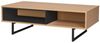 Couchtisch aus MDF mit Eiche-Dekor und Metall Natur 110x55 cm Bild 2