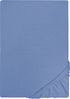 Biberna Jersey-Spannbetttuch, 100 % Baumwolle, Blau, 1x 140x200 cm - 160x200 cm Bild 5