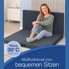 belviona 3-in-1 Klappmatratze, faltbares Gästebett mit waschbarem Bezug & Seitentaschen, platzsparend als Sitzwürfel nutzbar Bild 5