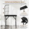 Hundepflegetisch klappbar Haustierpflegetisch höhenverstellbar Trimmtisch mit Schlingen Schwarz 80,5 x 46 x 76,5 cm Bild 4