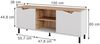 Lowboard Marelle Weiß/Artisan 150 x 60 cm mit 2 Türen Vicco Bild 2