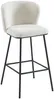 Vente-unique - SENORASE Barhocker Stoff Weiß - B 54 cm x H 97 cm x L 50 cm Bild 5