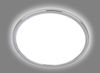 BRILONER - LED Deckenlampe Bad mit indirektem Licht, flach, IP54 Staub- Spritzwasserschutz, Deckenleuchte, LED Panel, Badlampe, Badezimmerlampe, Küchenlampe, Feuchtraumleuchte, 29,3x2,8 cm, Chrom Bild 2