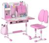 Kinderschreibtisch, höhenverstellbarer Tisch (115 x 80 x 50 cm),Rosa Bild 4