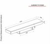 ibonto TV-SCHRANK 150 × 22 × 29,6 cm. Schwarz mit praktischem Stauraum (H 29.5 x T 22 x B 150 cm) Bild 4