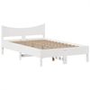 vidaXL Massivholzbett ohne Matratze Weiß 135x190 cm Kiefernholz 3323393 Bild 5
