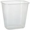 100 Verpackungsbecher, PP eckig 500 ml 10,1 cm x 8,1 cm x 10,8 cm transparent Bild 1