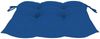 vidaXL Gartenstühle mit Blauen Kissen 4 Stk. Massivholz Teak 3065642 Bild 5