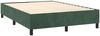 vidaXL Boxspringbett mit Matratze Dunkelgrün 140x200 cm Samt 3132924 Bild 4
