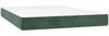vidaXL Boxspringbett mit Matratze Dunkelgrün 140x200 cm Samt 3132924 Bild 5