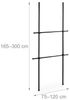 Relaxdays Garderobensystem Teleskop 165–300 cm Bild 4
