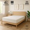 EXKLUSIV HEIMTEXTIL Jersey Spannbettlaken 120 x 200 cm Weiss 100% Baumwolle Öko - Tex Zertifiziert Bed-Sheet Bettlaken Spannbetttuch Bild 2