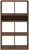 vidaXL Bücherregal Braun Eichen-Optik 66x31x112 cm Holzwerkstoff 860307 Bild 4