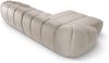 Micadoni Ecksofa Diana 4-Sitzer Links Samt Beige Bild 3