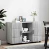 vidaXL Sideboard mit Regal FLORIN Graues Sonoma 88,5 x 30,5 x 55,5 cm 880297 Bild 4