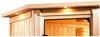 Karibu Jella Ecksauna mit Dachkranz + 9kW BIO-Kombiofen mit ext. Steuerung Easy Bild 5