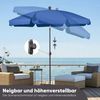 Sekey Balkonschirm 200cm Sonnenschirm Rund Gartenschirm Terrassenschirm mit UV-Schutz 50+, Balkonschirm höhenverstellbar, Stabiler Sonnenschirm knickbar Bild 3