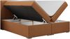 Boxspringbett mit 2 Bettkästen, Matratze und Topper, Polsterbett - ALLY - 120x200cm - Orange Stoff - H3 Bild 4