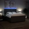 vidaXL Boxspringbett mit Matratze Hellgrau 180x200 cm Stoff 3292860 Bild 5