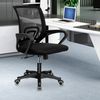 oyajia Bürostuhl Höhenverstellbar Bürostuhl, Verchromten Fußkreuz, 360° drehbar stuhl, Ergonomischer Gepolsterte Chair, Atmungsaktiv, Wippfunktion 90°-105° Bild 2