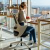Ergotopia WellBack Bürostuhl Weiß-Blau - Ergonomisch mit Lordosenstütze & Synchronmechanik Bild 5